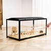 Hamster Cage, Metal Guinea Pig Cage with Acrylic Sides, Chew-Proof Dual Door Small Animal Habitat, Stackable Design Rat, Gerbil Cage - 2 of 4