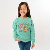The Juniper Shop SmileyWorld Flower Smiley Face Youth Sweatshirt - XS - Seafoam - 2 of 4