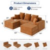 GYIIYUO 101" Modular Sectional Sofa, Modern U-Shaped Sectional Couches for Living Room - 3 of 4