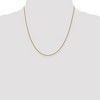 Black Bow Jewelry 1mm 14k Yellow Gold Diamond Cut Open Franco Chain Necklace - 2 of 4
