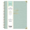 Day Designer Weekly/Monthly Wirebound Planner 7x9 Hardcover Hampton Sage Bookcloth - 3 of 4