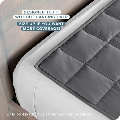 Gray Cotton Queen Size Weighted Blanket with Fleece