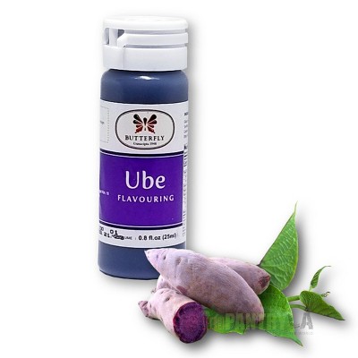 Butterfly Ube Purple Yam Flavoring Extract 25 ml/0.8 oz (Pack of 6)