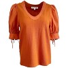 Women's Fiona Flutter Sleeve Yoke Top - Joy Joy - 2 of 2