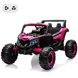 24V 2 Seater Ride on UTV Car for Big Kids,Electric Vehicle,Battery Powerd Electric Off-Road UTV Car w/Remote Control,2 * 200W Motor, Spring Suspension - 1 of 4
