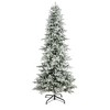 Nearly Natural 9.5-ft Slim Flocked Nova Scotia Spruce Artificial Christmas Tree - 3 of 4