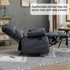 Large Manual Recliner Chair, Oversized Fabric Recliner with Handle Control, Heavy Duty Cushion Back - 3 of 4