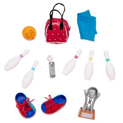 plastic bowling set target