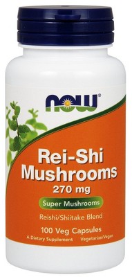 Rei-Shi Mushrooms Reishi/Shitake Blend by Now Foods  -  100 Capsule