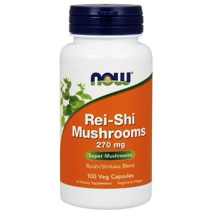 Rei-Shi Mushrooms Reishi/Shitake Blend by Now Foods  -  100 Capsule - 1 of 2
