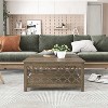 Galano Heron Square Coffee Table - Knotty Oak - 3 of 4