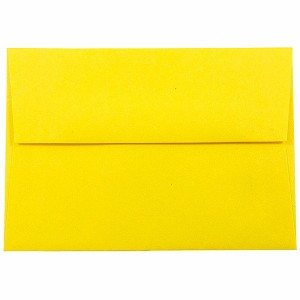 JAM PAPER #10 Business Colored Envelopes - 4 1/8 x 9 1/2 - Yellow Recycled - 100/Pack - 1 of 1