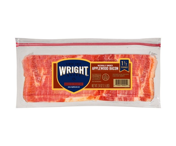 Wright Brand Bacon Applewood Bacon -24oz