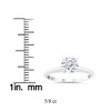 Pompeii3 5/8ct Lab Created Diamond Solitaire Engagement Ring 14k White Gold - 3 of 4