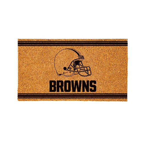 Evergreen Cleveland Browns Logo Turf Mat, Brown- 28 X 16 Inches Indoor  Outdoor Doormat : Target