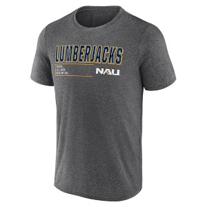 NCAA Northern Arizona Lumberjacks Men's Charcoal Heather Poly T-Shirt - 1 of 3