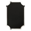 Kate and Laurel Hogan Framed Scallop Chalkboard, 23.5x36, White - 3 of 4