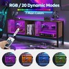 Bestier 63” Gaming TV Stand for TVs up to 70” , Gaming Entertainment Center TV Console with LED Lights & Shelves - 2 of 4