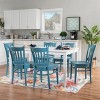 Linon 7pc Caprina Rectangle Dining Set Teal/White - 2 of 4