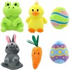 Joyfy 7 Pcs Basket for Easter Stuffed Plush Playset for Baby Kids Party Favor, Easter Eggs Hunt, Basket Stuffers Fillers, Party Supplies Decorations - 2 of 4