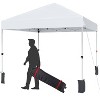 GustoWave Portable Outdoor Pop Up Canopy Tent, Waterproof and UV Protection, White - 2 of 4