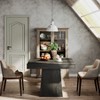 Lirago 31.5" Square Dining Table Engineered Wood 31.5x31.5x29.53 4-Seater Farmhouse Kitchen Table - 3 of 4