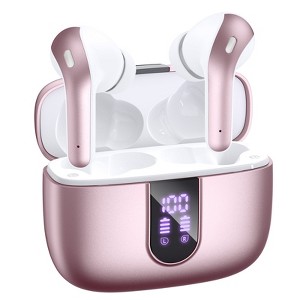 X8 Bluetooth Headphones True Wireless Earbuds 65H Playback Power Display Earphones with Wireless Charging Case IPX7 - 1 of 4