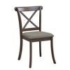 PAGED Wooden X Back Dining Chairs Modern Living Room Chairs Set of 2 Kitchen Chairs with Comfortable Foam Cushioned Seats for Dining Room - 3 of 4