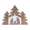 Nesting Wood Nativity Display 12"L - 3 of 3