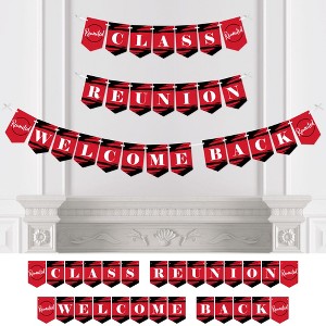Big Dot of Happiness Reunited Red - School Class Reunion Party Bunting Banner - Party Decorations - Class Reunion Welcome Back - 1 of 4