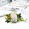 YIYIBYUS Sunflower Candle Ring, 6PCS Candle Ring, Artificial Sunflower Candle Ring - 3 of 4