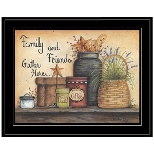 "Family and Friends" By Mary June, Ready to Hang Framed Print, Black Frame - 1 of 1