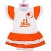 Pavilion Gift Company - Orange & White - #1 Fan Onesie Dress 0-6 Months  - Leotards and Bodysuits - 4 of 4