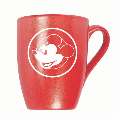 Elanze Designs Steamboat Willie Face 10 ounce New Bone China Coffee Tea Cup Mug, Crimson Red