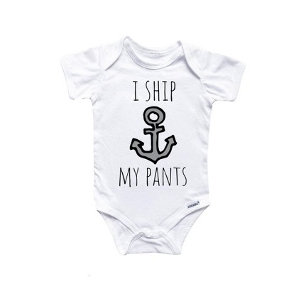 Boat Anchor Nautical Onesie® Baby Boy Girl Clothes Infant Bodysuit Funny Cute Newborn GS1
