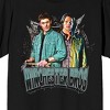 Supernatural Winchester Bros Sam & Dean with Stake on Black Short Sleeve Adult T-Shirt - 2 of 3