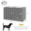 Kumasinova Dog Food Storage Container,Elevated Dog Bowls with Storage Cabinet Containing Large 44L Capacity - 3 of 4