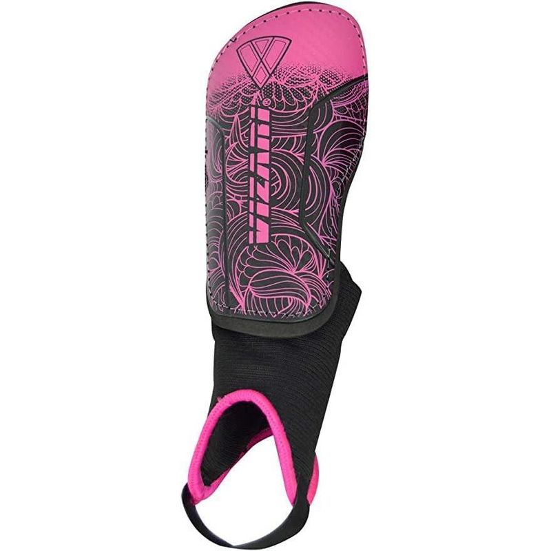 Vizari Cali Soccer Shin Guard with Ankle Protection - XXS to Large Sizes,  Compact Design, Winter/Frozen Theme, Lightweight Shell, Foam Padding, Unique Strap System, 2 of 6