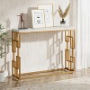 Tribesigns Modern 42.5" Sofa Table Entryway Hallway Foyer Table, Faux Marble Tabletop Console Table Behind Couch for Living Room - 4 of 4