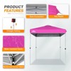 EAGLE PEAK 6.6x6.6 Pop Up Canopy Tent Instant Outdoor Canopy Easy Set Up Straight Leg Folding Shelter with Wheeled Bag, 8 Stakes and 4 Ropes - 4 of 4