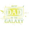 Men's Design By Humans Best Dad In Galaxy Badge By AmusingDesignCo Tank Top - 2 of 2