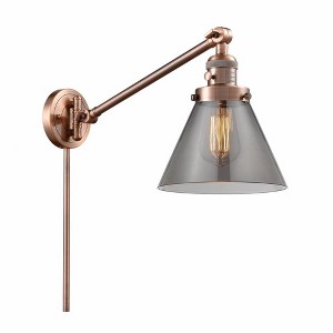 Cone - 1 Light Swing Arm Wall Sconce In Industrial Style-25 Inches Tall and 8 Inches Wide - 1 of 1