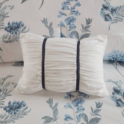 King Blue Microfiber 7-Piece Bed in a Bag Set