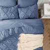 Bedsure | 5/7 Pcs Bed in a Bag Solid Diamond Pintuck Bedding Set for All Season - 4 of 4