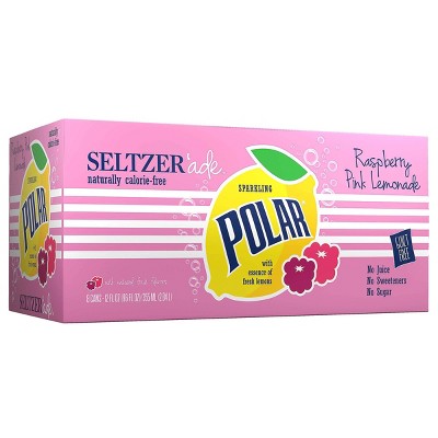 Polar Seltzer Raspberry Pink Lemonade - 8pk/12 fl oz Cans