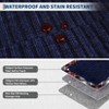 Area Rugs Washable Modern Bordered Rug Low Pile Non-Slip Rugs for Living Room Geometric Indoor Floor Carpet - 4 of 4