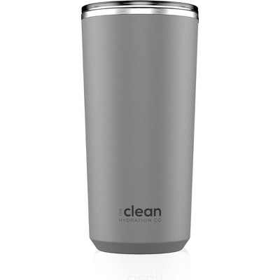 The Clean Hydration Co Insulated Tumbler with Ceramic Interior and Lid, Double Wall Design for Hot and Cold Drinks, Blue