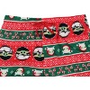 Seven Times Six Star Wars Men's Grogu Baby Yoda Candy Canes Fleece Lounge Pajama Pants Red - 3 of 3