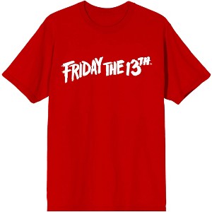 Friday the 13th Logo Men's Red T-shirt - 1 of 1