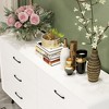 FUFU&GAGA White Rounded - corner Drawer Cabinets: Flexible Combinations, Ample Storage for Home - 3 of 4